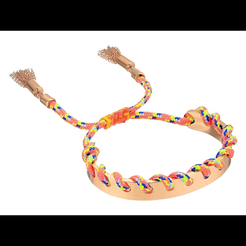 Rebecca Minkoff Whipstitch Cuff Rose Gold Bracelet